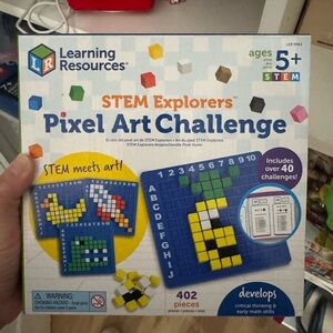 Learning Resources Pixel Art Challenge STEM building